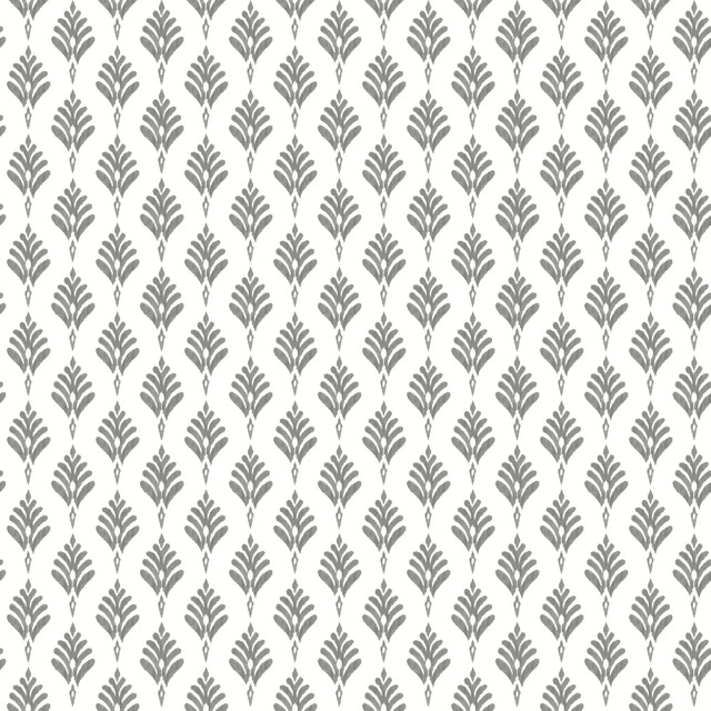 French Scallop Grey Wallpaper by York Wallcoverings Designer Water's Edge Resource Library Covers about 56.4 square feet 20.5-in by 33-ft long roll Prepasted 20.5 - Swanky Fabrics - French Scallop Grey Wallpaper by York Wallcoverings Designer Water's Edge Resource Library Covers about 56.4 square feet 20.5-in by 33-ft long roll Prepasted 20.5 - Swanky Fabrics -