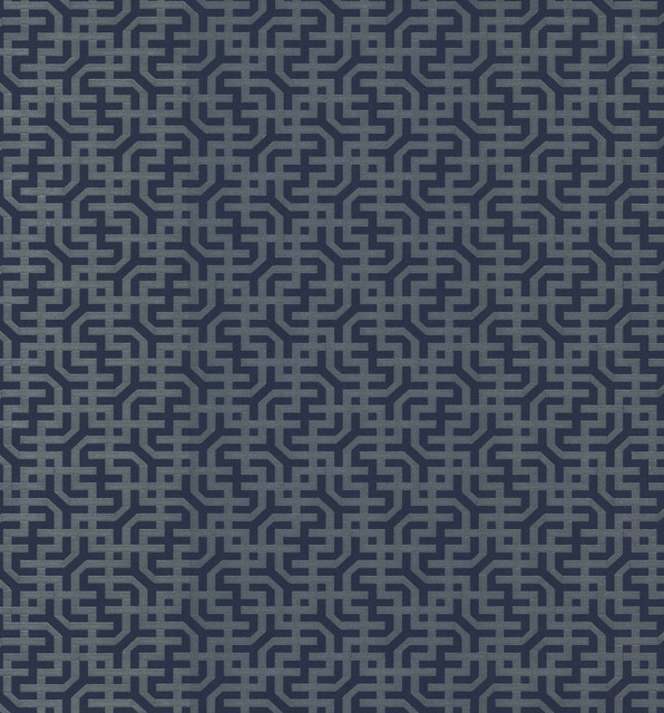Dynastic Lattice Navy Wallpaper by York Wallcoverings Designer Traveler Covers about 56.4 square feet 20.5-in by 33-ft long roll Unpasted 12.8 - Swanky Fabrics - Dynastic Lattice Navy Wallpaper by York Wallcoverings Designer Traveler Covers about 56.4 square feet 20.5-in by 33-ft long roll Unpasted 12.8 - Swanky Fabrics -