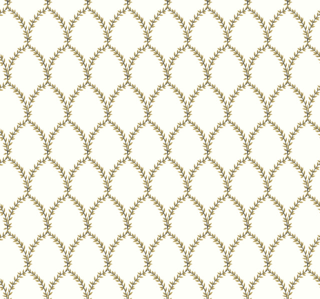 Laurel Gold & White Wallpaper by Rifle Paper Co. Designer Rifle Paper Co. Covers about 60.8 square feet 27-in by 27-ft long roll Unpasted 25.25 - Swanky Fabrics - Laurel Gold & White Wallpaper by Rifle Paper Co. Designer Rifle Paper Co. Covers about 60.8 square feet 27-in by 27-ft long roll Unpasted 25.25 - Swanky Fabrics -