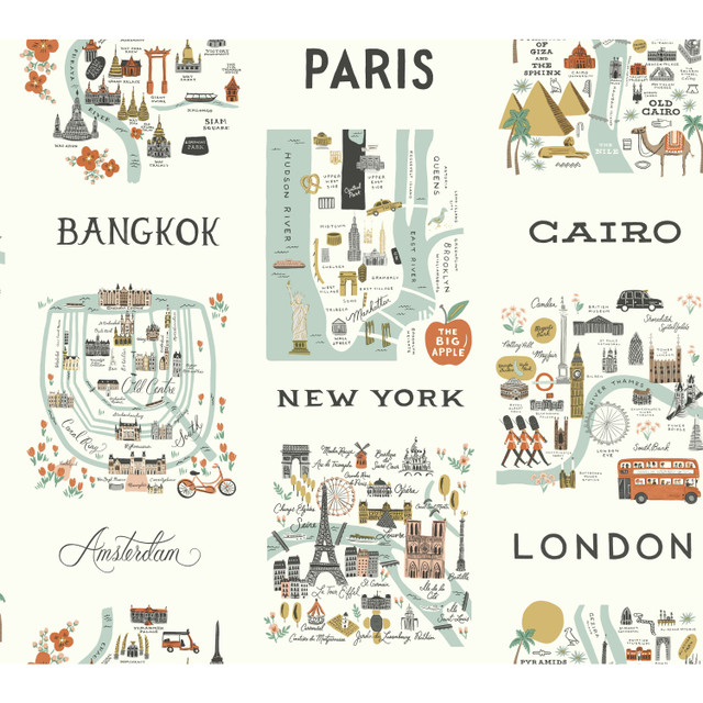 City Maps Mint Metallic Wallpaper by Rifle Paper Co. Designer Rifle Paper Co. Covers about 60.8 square feet 27-in by 27-ft long roll Unpasted 24 - Swanky Fabrics - City Maps Mint Metallic Wallpaper by Rifle Paper Co. Designer Rifle Paper Co. Covers about 60.8 square feet 27-in by 27-ft long roll Unpasted 24 - Swanky Fabrics -