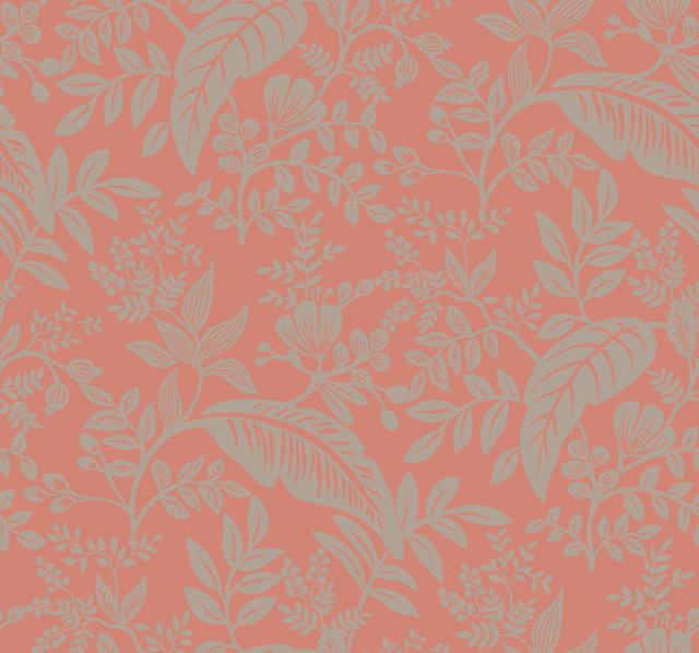 Canopy Rose Wallpaper by Rifle Paper Co. Designer Rifle Paper Co. Covers about 60.8 square feet 27-in by 27-ft long roll Unpasted 25.25 - Swanky Fabrics - Canopy Rose Wallpaper by Rifle Paper Co. Designer Rifle Paper Co. Covers about 60.8 square feet 27-in by 27-ft long roll Unpasted 25.25 - Swanky Fabrics -