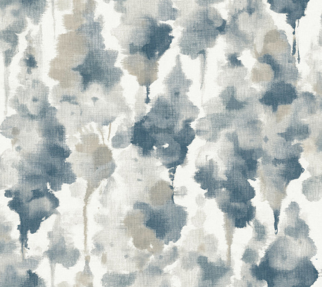 Mirage Navy Wallpaper by Candice Olson Designer Candice Olson Modern Nature 2nd Edition Covers about 60.8 square feet 27-in by 27-ft long roll Unpasted 24 - Swanky Fabrics - Mirage Navy Wallpaper by Candice Olson Designer Candice Olson Modern Nature 2nd Edition Covers about 60.8 square feet 27-in by 27-ft long roll Unpasted 24 - Swanky Fabrics -