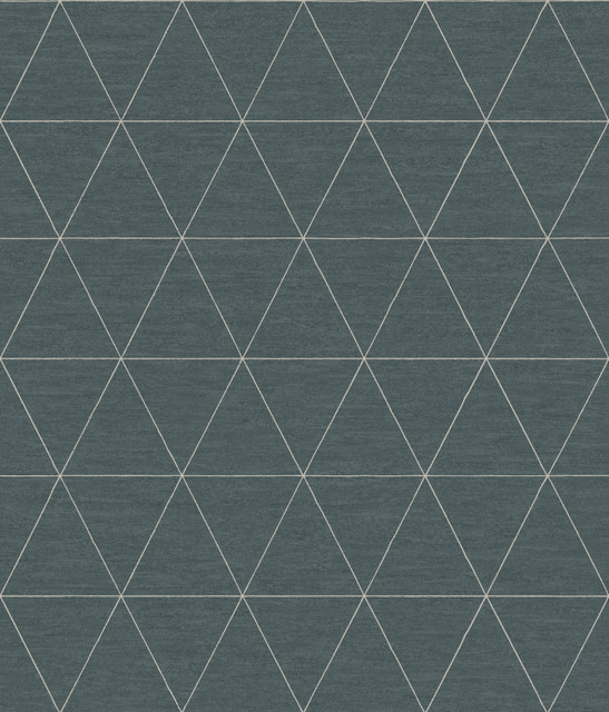 Ridge Dark Grey Wallpaper by Magnolia Home Designer Magnolia Home 4 Covers about 56.4 square feet 20.5-in by 33-ft long roll Prepasted 24 - Swanky Fabrics -