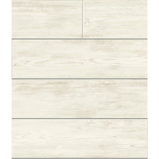 Shiplap Grey & Off White Wallpaper by Magnolia Home Designer Magnolia Home Covers about 56.4 square feet 20.5-in by 33-ft long roll Prepasted 24 - Swanky Fabrics - Shiplap Grey & Off White Wallpaper by Magnolia Home Designer Magnolia Home Covers about 56.4 square feet 20.5-in by 33-ft long roll Prepasted 24 - Swanky Fabrics -