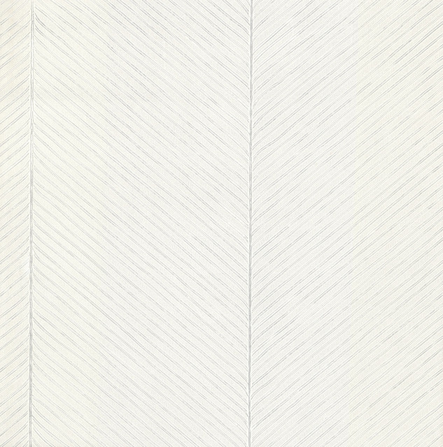 Palm Chevron White & Silver Wallpaper by York Wallcoverings Designer Shimmering Finishes Covers about 56.9 square feet 20.8-in by 32.8-ft long roll Unpasted 20.87 - Swanky Fabrics - Palm Chevron White & Silver Wallpaper by York Wallcoverings Designer Shimmering Finishes Covers about 56.9 square feet 20.8-in by 32.8-ft long roll Unpasted 20.87 - Swanky Fabrics -