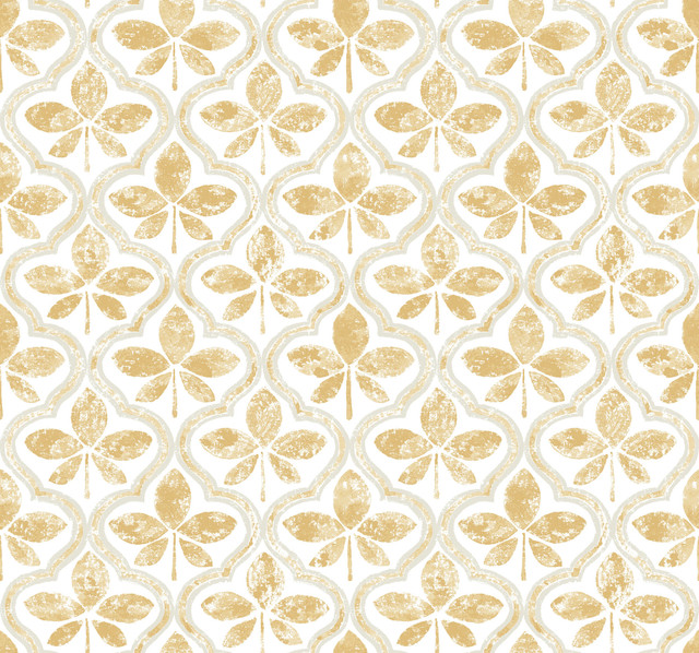 Sevilla Ochre Wallpaper by York Wallcoverings Designer Greenhouse Covers about 60.8 square feet 27-in by 27-ft long roll Prepasted 25.25 - Swanky Fabrics - Sevilla Ochre Wallpaper by York Wallcoverings Designer Greenhouse Covers about 60.8 square feet 27-in by 27-ft long roll Prepasted 25.25 - Swanky Fabrics -