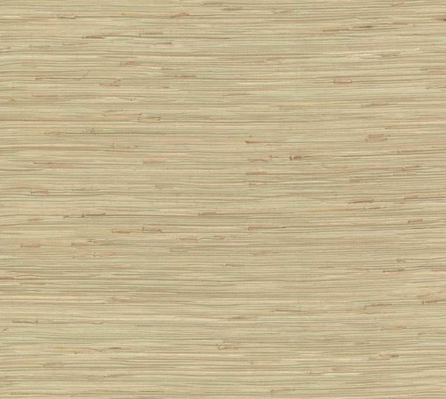 River Grass Green Wallpaper by York Wallcoverings Designer Grasscloth II Covers about 72 square feet 36-in by 24-ft long roll Unpasted 0 - Swanky Fabrics -