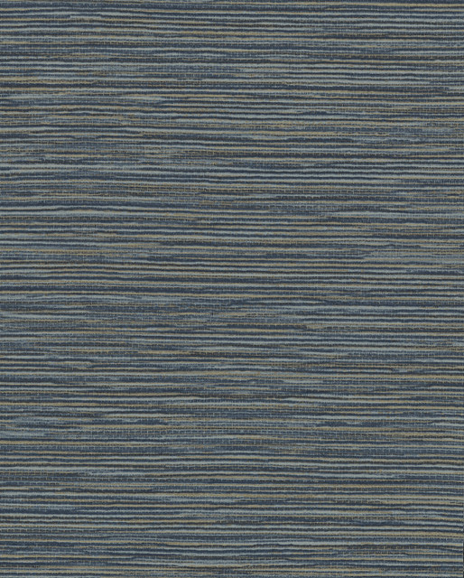 Ramie Weave Grasscloth Dark Blue Metallic Wallpaper by York Wallcoverings Designer Grasscloth Resource Library Covers about 60.8 square feet 27-in by 27-ft long roll Unpasted 0 - Swanky Fabrics - Ramie Weave Grasscloth Dark Blue Metallic Wallpaper by York Wallcoverings Designer Grasscloth Resource Library Covers about 60.8 square feet 27-in by 27-ft long roll Unpasted 0 - Swanky Fabrics -