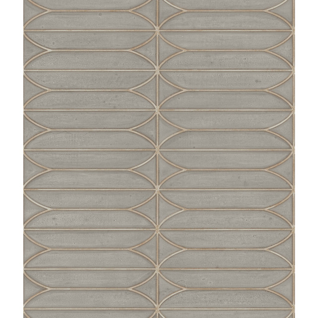 Warm Grey Pavilion Wallpaper by Candice Olson Designer Candice Olson Breathless Covers about 56.4 square feet 20.5-in by 33-ft long roll Unpasted 24 - Swanky Fabrics -