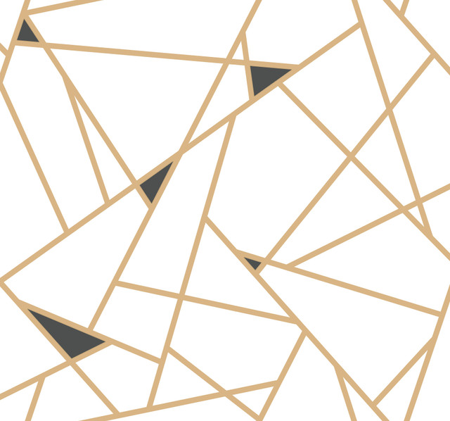 Prismatic Gold & Black Wallpaper by Inspired by Color Designer Black & White, III Covers about 60.8 square feet 27-in by 27-ft long roll Prepasted 25.25 - Swanky Fabrics - Prismatic Gold & Black Wallpaper by Inspired by Color Designer Black & White, III Covers about 60.8 square feet 27-in by 27-ft long roll Prepasted 25.25 - Swanky Fabrics -