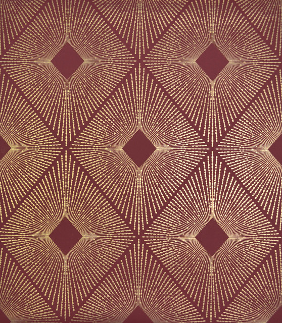 Harlowe Red & Gold Wallpaper by Antonina Vella Designer Antonina Vella Modern Metals Covers about 56.9 square feet 20.8-in by 32.8-ft long roll Unpasted 12.6 - Swanky Fabrics - Harlowe Red & Gold Wallpaper by Antonina Vella Designer Antonina Vella Modern Metals Covers about 56.9 square feet 20.8-in by 32.8-ft long roll Unpasted 12.6 - Swanky Fabrics -