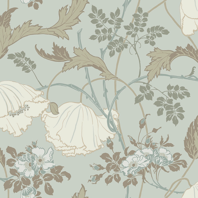 Gwendolyn Blue & Suede Wallpaper by Magnolia Home Designer Magnolia Home 4 Covers about 56.4 square feet 20.5-in by 33-ft long roll Prepasted 20.5 - Swanky Fabrics - Gwendolyn Blue & Suede Wallpaper by Magnolia Home Designer Magnolia Home 4 Covers about 56.4 square feet 20.5-in by 33-ft long roll Prepasted 20.5 - Swanky Fabrics -