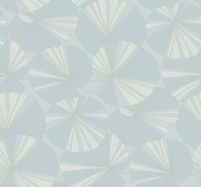 Layered Spa Lily Pads Wallpaper by Candice Olson Designer Natural Discovery Covers about 60.8 square feet 27-in by 27-ft long roll Unpasted 25.25 - Swanky Fabrics - Layered Spa Lily Pads Wallpaper by Candice Olson Designer Natural Discovery Covers about 60.8 square feet 27-in by 27-ft long roll Unpasted 25.25 - Swanky Fabrics -