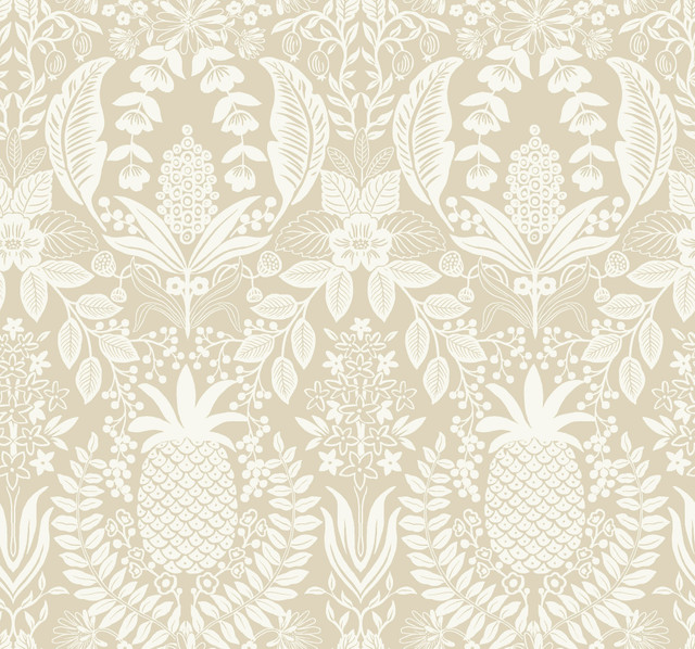Pineapple Damask Linen Wallpaper by Rifle Paper Co. Designer Rifle Paper Co. 3rd Edition Covers about 60.8 square feet 27-in by 27-ft long roll Unpasted 25.25 - Swanky Fabrics - Pineapple Damask Linen Wallpaper by Rifle Paper Co. Designer Rifle Paper Co. 3rd Edition Covers about 60.8 square feet 27-in by 27-ft long roll Unpasted 25.25 - Swanky Fabrics -