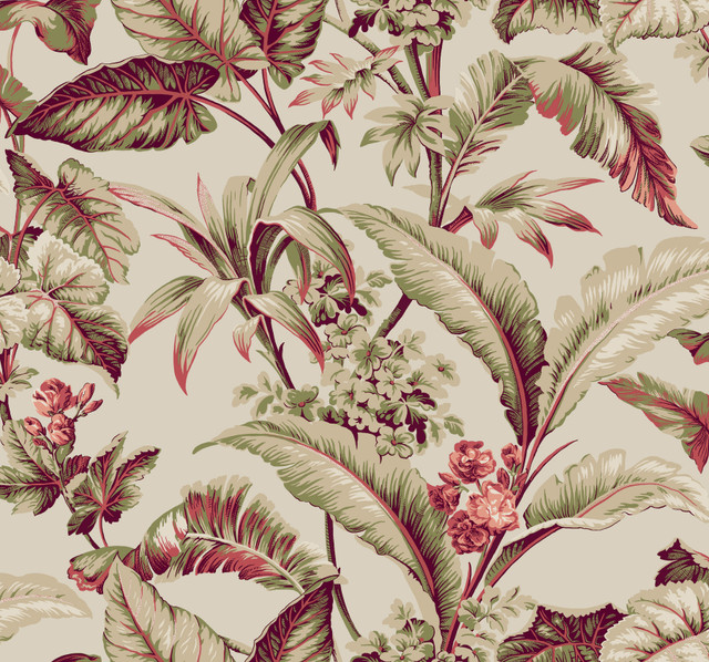 Mystic Isle Taupe Wallpaper by Ronald Redding Designer Classics Covers about 60.8 square feet 27-in by 27-ft long roll Unpasted 25.25 - Swanky Fabrics - Mystic Isle Taupe Wallpaper by Ronald Redding Designer Classics Covers about 60.8 square feet 27-in by 27-ft long roll Unpasted 25.25 - Swanky Fabrics -