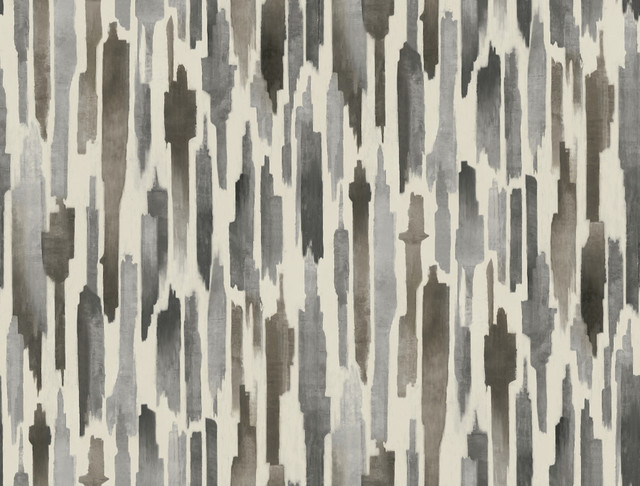 Pluie Charcoal Wallpaper by Lemieux et Cie Designer Lemieux et Cie Signature Covers about 60.8 square feet 27-in by 27-ft long roll Unpasted 20.5 - Swanky Fabrics - Pluie Charcoal Wallpaper by Lemieux et Cie Designer Lemieux et Cie Signature Covers about 60.8 square feet 27-in by 27-ft long roll Unpasted 20.5 - Swanky Fabrics -