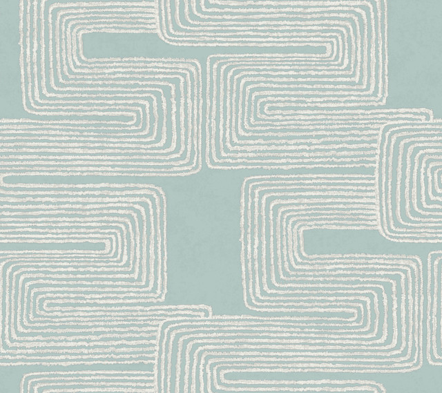Zulu Thread Azure & Gold Wallpaper by York Wallcoverings Designer Artistic Abstracts Covers about 60.8 square feet 27-in by 27-ft long roll Unpasted 24 - Swanky Fabrics - Zulu Thread Azure & Gold Wallpaper by York Wallcoverings Designer Artistic Abstracts Covers about 60.8 square feet 27-in by 27-ft long roll Unpasted 24 - Swanky Fabrics -