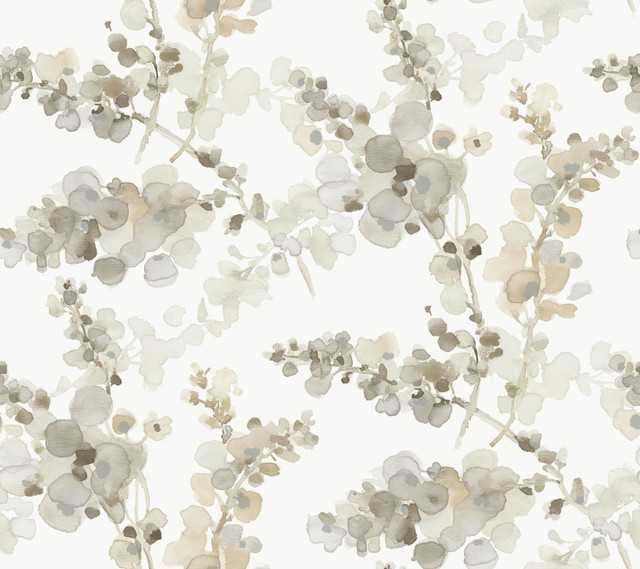 Blossom Fling Blonde Wallpaper by Candice Olson Designer Candice Olson Casual Elegance Covers about 60.8 square feet 27-in by 27-ft long roll Unpasted 24 - Swanky Fabrics -