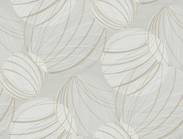 Floating Lanterns Light Grey Wallpaper by Candice Olson Designer Candice Olson Casual Elegance Covers about 60.8 square feet 27-in by 27-ft long roll Unpasted 20.5 - Swanky Fabrics -