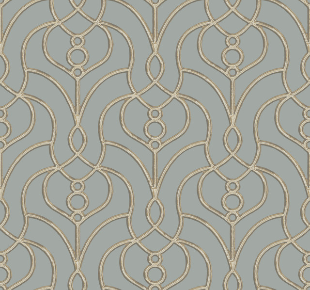 Divine Trellis Dusty Blue Wallpaper by Candice Olson Designer Candice Olson Casual Elegance Covers about 60.8 square feet 27-in by 27-ft long roll Unpasted 25.25 - Swanky Fabrics - Divine Trellis Dusty Blue Wallpaper by Candice Olson Designer Candice Olson Casual Elegance Covers about 60.8 square feet 27-in by 27-ft long roll Unpasted 25.25 - Swanky Fabrics -
