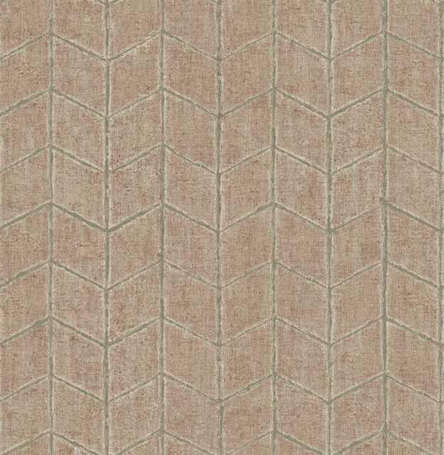 Flatiron Geometric Brick Wallpaper by York Wallcoverings Designer New Origins Covers about 56.4 square feet 20.5-in by 33-ft long roll Unpasted 20.5 - Swanky Fabrics - Flatiron Geometric Brick Wallpaper by York Wallcoverings Designer New Origins Covers about 56.4 square feet 20.5-in by 33-ft long roll Unpasted 20.5 - Swanky Fabrics -