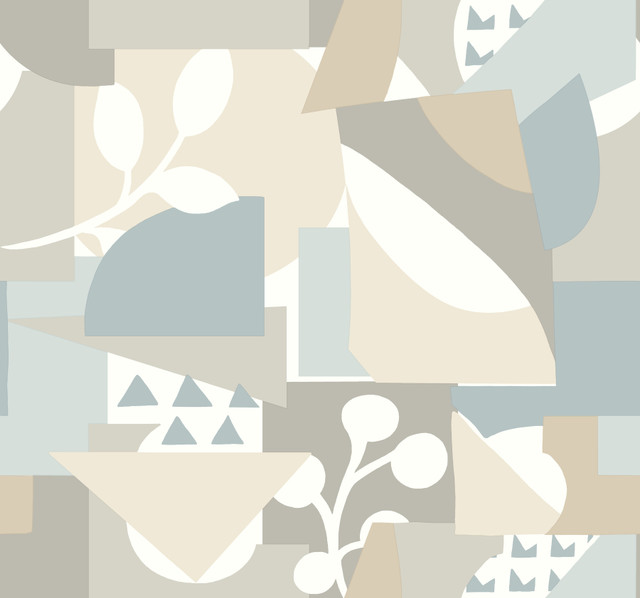Cut Outs Sky Blue Wallpaper by York Wallcoverings Designer New Origins Covers about 60.8 square feet 27-in by 27-ft long roll Unpasted 25.25 - Swanky Fabrics - Cut Outs Sky Blue Wallpaper by York Wallcoverings Designer New Origins Covers about 60.8 square feet 27-in by 27-ft long roll Unpasted 25.25 - Swanky Fabrics -