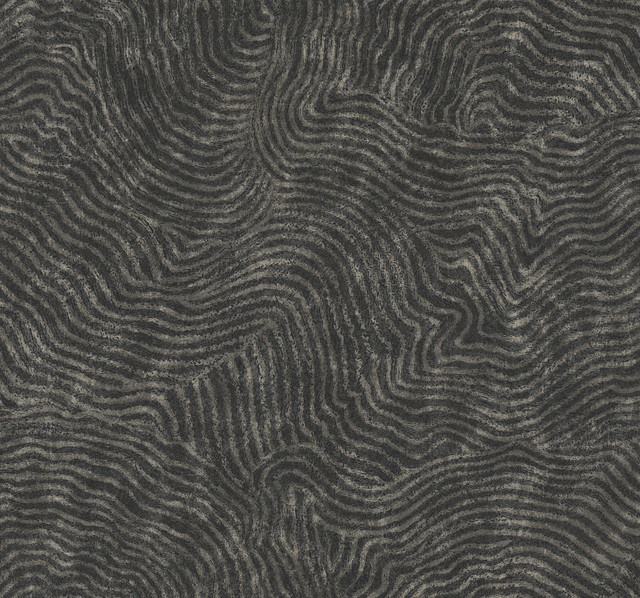 Modern Wood Black Wallpaper by York Wallcoverings Designer New Origins Covers about 60.8 square feet 27-in by 27-ft long roll Unpasted 25.25 - Swanky Fabrics - Modern Wood Black Wallpaper by York Wallcoverings Designer New Origins Covers about 60.8 square feet 27-in by 27-ft long roll Unpasted 25.25 - Swanky Fabrics -