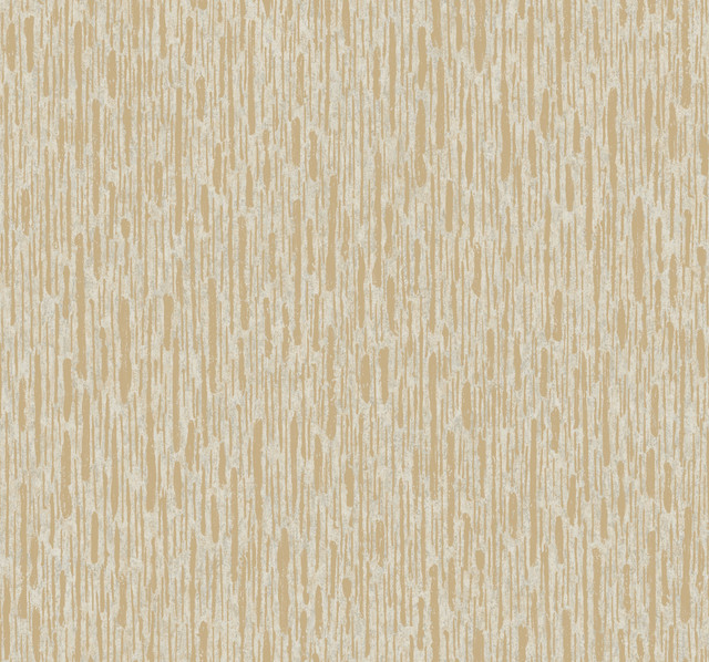 Metallic Cascade Neutrals & Gold Wallpaper by Antonina Vella Designer Antonina Vella Modern Metals Second Edition Covers about 60.5 square feet 27-in by 26.9-ft long roll Unpasted 25.2 - Swanky Fabrics -