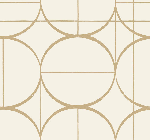 Sun Circles Cream & Gold Wallpaper by Antonina Vella Designer Antonina Vella Modern Metals Second Edition Covers about 60.5 square feet 27-in by 26.9-ft long roll Unpasted 25.2 - Swanky Fabrics - Sun Circles Cream & Gold Wallpaper by Antonina Vella Designer Antonina Vella Modern Metals Second Edition Covers about 60.5 square feet 27-in by 26.9-ft long roll Unpasted 25.2 - Swanky Fabrics -