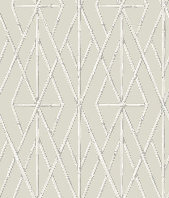 Riviera Bamboo Trellis Cream Wallpaper by York Wallcoverings Designer Water's Edge Resource Library Covers about 56.4 square feet 20.5-in by 33-ft long roll Prepasted 24 - Swanky Fabrics - Riviera Bamboo Trellis Cream Wallpaper by York Wallcoverings Designer Water's Edge Resource Library Covers about 56.4 square feet 20.5-in by 33-ft long roll Prepasted 24 - Swanky Fabrics -