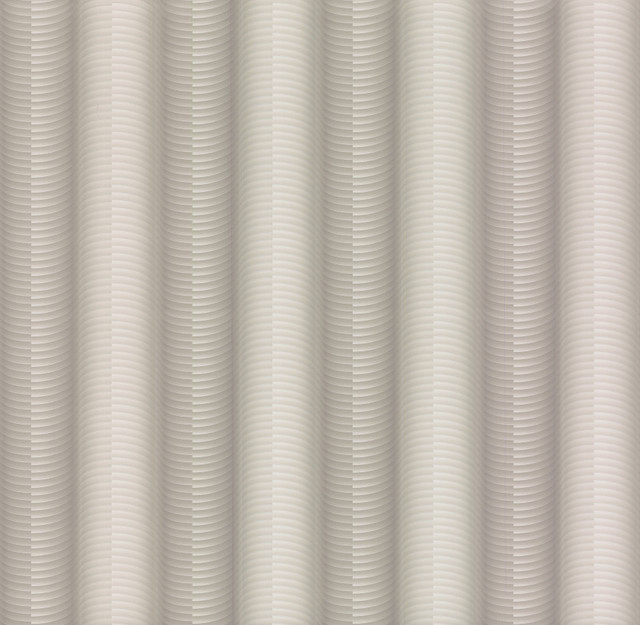 Ebb & Flow Grey Metallic Wallpaper by York Wallcoverings Designer Urban Oasis Covers about 79.2 square feet 27.56-in by 34.5-ft long roll Unpasted 0.25 - Swanky Fabrics -