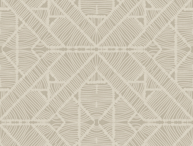 Diamond Macrame Taupe Wallpaper by York Wallcoverings Designer Tropics Resource Library Covers about 60.8 square feet 27-in by 27-ft long roll Prepasted 20.5 - Swanky Fabrics - Diamond Macrame Taupe Wallpaper by York Wallcoverings Designer Tropics Resource Library Covers about 60.8 square feet 27-in by 27-ft long roll Prepasted 20.5 - Swanky Fabrics -