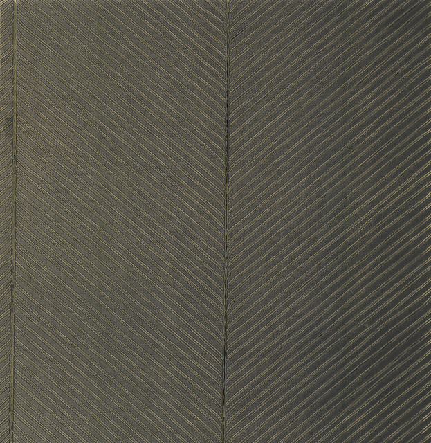 Palm Chevron Black & Gold Wallpaper by York Wallcoverings Designer Tropics Resource Library Covers about 56.9 square feet 20.8-in by 32.8-ft long roll Unpasted 20.87 - Swanky Fabrics - Palm Chevron Black & Gold Wallpaper by York Wallcoverings Designer Tropics Resource Library Covers about 56.9 square feet 20.8-in by 32.8-ft long roll Unpasted 20.87 - Swanky Fabrics -