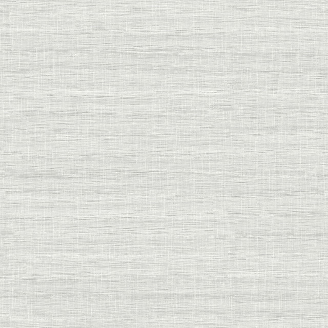 Silk Linen Weave Grey Wallpaper by Inspired by Color Designer Black & White, III Covers about 56.4 square feet 20.5-in by 33-ft long roll Unpasted 20.5 - Swanky Fabrics -