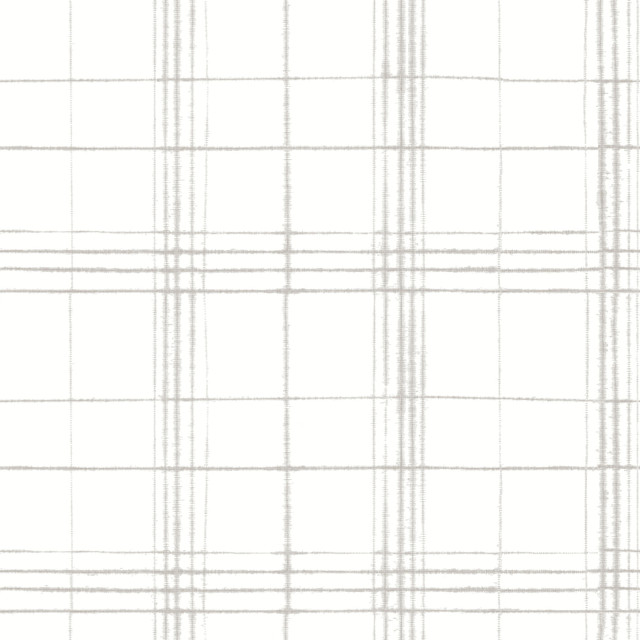 Farmhouse Plaid Linen & White Wallpaper by Inspired by Color Designer Beige & Neutrals Covers about 56.4 square feet 20.5-in by 33-ft long roll Unpasted 20.5 - Swanky Fabrics - Farmhouse Plaid Linen & White Wallpaper by Inspired by Color Designer Beige & Neutrals Covers about 56.4 square feet 20.5-in by 33-ft long roll Unpasted 20.5 - Swanky Fabrics -