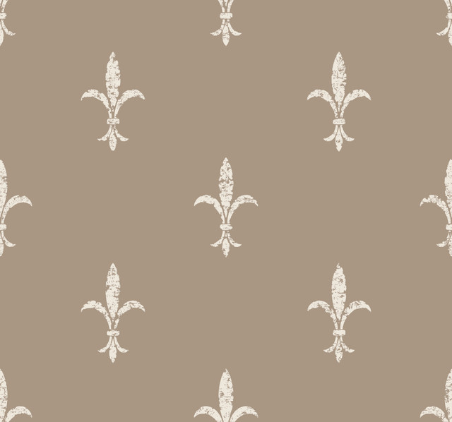 Fleur De Lis Cream Wallpaper by Ronald Redding Designer 24 Karat Covers about 60.8 square feet 27-in by 27-ft long roll Unpasted 25.25 - Swanky Fabrics - Fleur De Lis Cream Wallpaper by Ronald Redding Designer 24 Karat Covers about 60.8 square feet 27-in by 27-ft long roll Unpasted 25.25 - Swanky Fabrics -