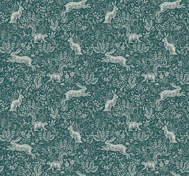 Fable Emerald Wallpaper by Rifle Paper Co. Designer Rifle Paper Co. Covers about 60.8 square feet 27-in by 27-ft long roll Unpasted 25.25 - Swanky Fabrics - Fable Emerald Wallpaper by Rifle Paper Co. Designer Rifle Paper Co. Covers about 60.8 square feet 27-in by 27-ft long roll Unpasted 25.25 - Swanky Fabrics -