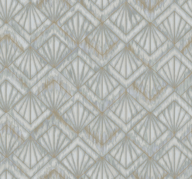 Modern Shell Blue & Grey Wallpaper by Candice Olson Designer Candice Olson Modern Nature 2nd Edition Covers about 60.8 square feet 27-in by 27-ft long roll Unpasted 25.25 - Swanky Fabrics - Modern Shell Blue & Grey Wallpaper by Candice Olson Designer Candice Olson Modern Nature 2nd Edition Covers about 60.8 square feet 27-in by 27-ft long roll Unpasted 25.25 - Swanky Fabrics -