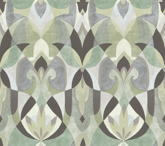 Malta Green Wallpaper by York Wallcoverings Designer Mediterranean Covers about 60.8 square feet 27-in by 27-ft long roll Prepasted 24 - Swanky Fabrics - Malta Green Wallpaper by York Wallcoverings Designer Mediterranean Covers about 60.8 square feet 27-in by 27-ft long roll Prepasted 24 - Swanky Fabrics -