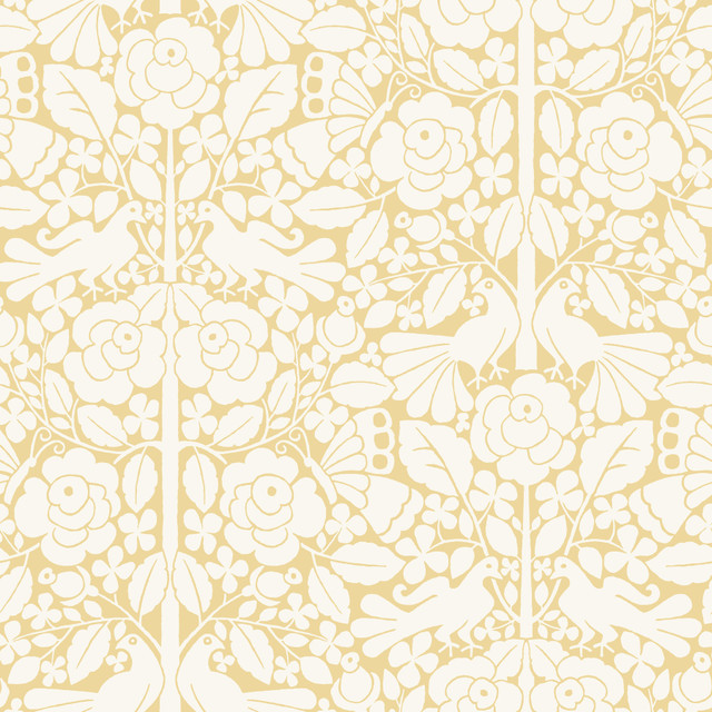 Fairy Tales Yellow Wallpaper by Magnolia Home Designer Magnolia Home Artful Prints & Patterns Covers about 56.4 square feet 20.5-in by 33-ft long roll Prepasted 20.5 - Swanky Fabrics - Fairy Tales Yellow Wallpaper by Magnolia Home Designer Magnolia Home Artful Prints & Patterns Covers about 56.4 square feet 20.5-in by 33-ft long roll Prepasted 20.5 - Swanky Fabrics -