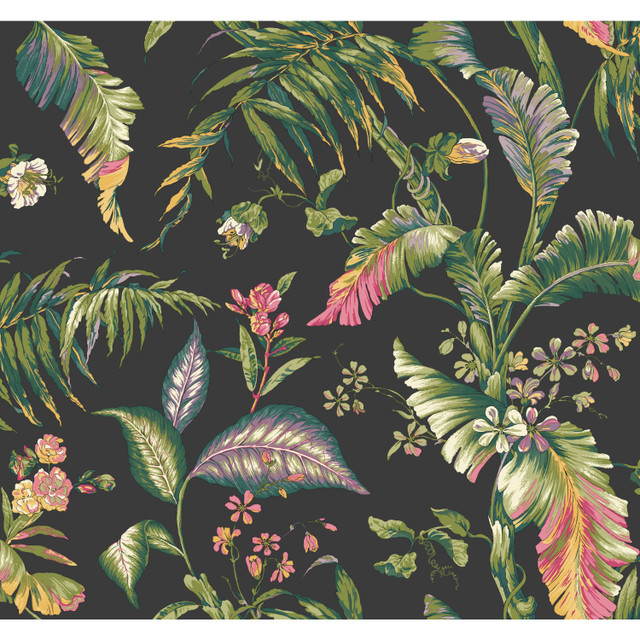 Fiji Garden Green Wallpaper by York Wallcoverings Designer Earthy Tones Covers about 60.8 square feet 27-in by 27-ft long roll Prepasted 25.25 - Swanky Fabrics - Fiji Garden Green Wallpaper by York Wallcoverings Designer Earthy Tones Covers about 60.8 square feet 27-in by 27-ft long roll Prepasted 25.25 - Swanky Fabrics -