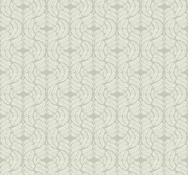Fern Tile Green Wallpaper by York Wallcoverings Designer Handpainted Traditionals Covers about 60.8 square feet 27-in by 27-ft long roll Prepasted 25.25 - Swanky Fabrics - Fern Tile Green Wallpaper by York Wallcoverings Designer Handpainted Traditionals Covers about 60.8 square feet 27-in by 27-ft long roll Prepasted 25.25 - Swanky Fabrics -