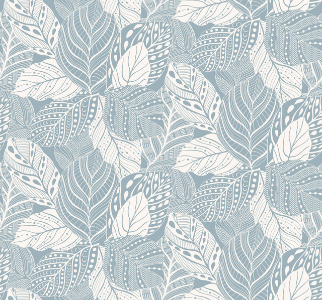 Vinca Blue Wallpaper by York Wallcoverings Designer Greenhouse Covers about 60.8 square feet 27-in by 27-ft long roll Unpasted 25.25 - Swanky Fabrics - Vinca Blue Wallpaper by York Wallcoverings Designer Greenhouse Covers about 60.8 square feet 27-in by 27-ft long roll Unpasted 25.25 - Swanky Fabrics -