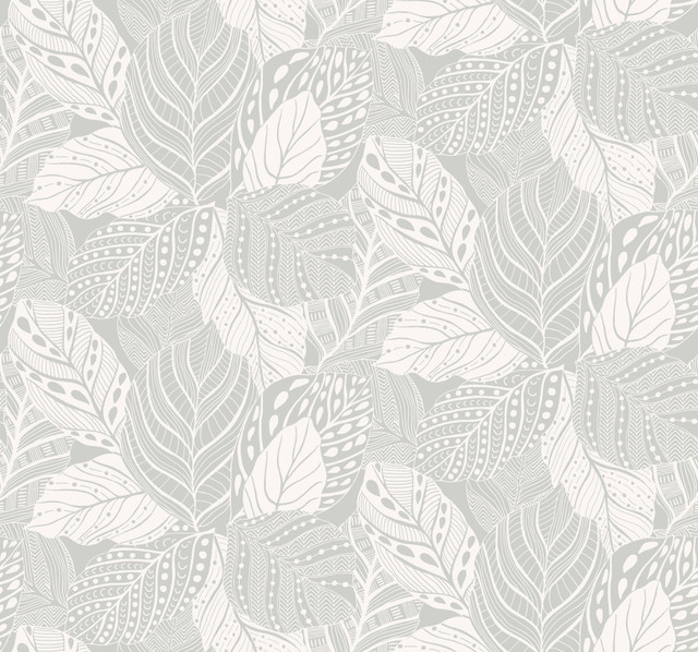Vinca Grey Wallpaper by York Wallcoverings Designer Greenhouse Covers about 60.8 square feet 27-in by 27-ft long roll Unpasted 25.25 - Swanky Fabrics - Vinca Grey Wallpaper by York Wallcoverings Designer Greenhouse Covers about 60.8 square feet 27-in by 27-ft long roll Unpasted 25.25 - Swanky Fabrics -