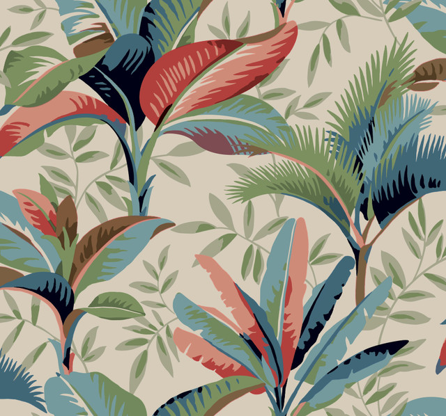 Summerhouse Savanna Wallpaper by York Wallcoverings Designer Greenhouse Covers about 60.8 square feet 27-in by 27-ft long roll Prepasted 25.25 - Swanky Fabrics - Summerhouse Savanna Wallpaper by York Wallcoverings Designer Greenhouse Covers about 60.8 square feet 27-in by 27-ft long roll Prepasted 25.25 - Swanky Fabrics -