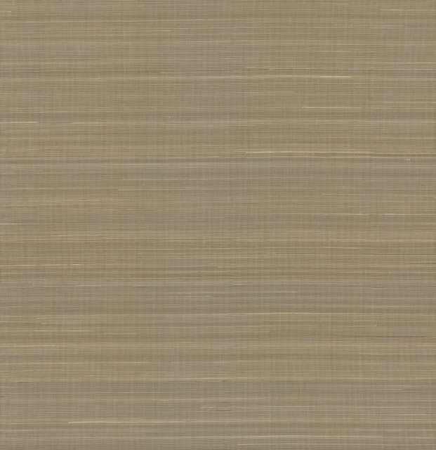 Abaca Weave Brown Wallpaper by York Wallcoverings Designer Grasscloth II Covers about 72 square feet 36-in by 24-ft long roll Unpasted 0 - Swanky Fabrics -