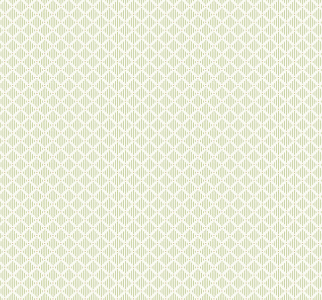 Diamond Gate Green Wallpaper by York Wallcoverings Designer Grandmillennial Covers about 60.8 square feet 27-in by 27-ft long roll Prepasted 25.25 - Swanky Fabrics - Diamond Gate Green Wallpaper by York Wallcoverings Designer Grandmillennial Covers about 60.8 square feet 27-in by 27-ft long roll Prepasted 25.25 - Swanky Fabrics -