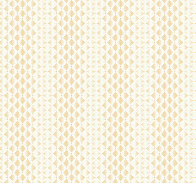 Diamond Gate Yellow Wallpaper by York Wallcoverings Designer Grandmillennial Covers about 60.8 square feet 27-in by 27-ft long roll Prepasted 25.25 - Swanky Fabrics -