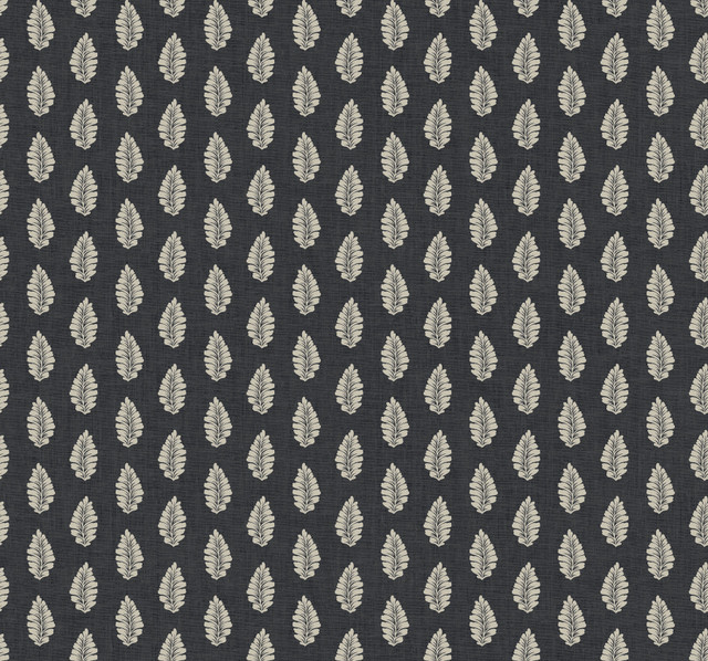 Leaf Pendant Black Wallpaper by York Wallcoverings Designer Grandmillennial Covers about 60.8 square feet 27-in by 27-ft long roll Prepasted 25.25 - Swanky Fabrics - Leaf Pendant Black Wallpaper by York Wallcoverings Designer Grandmillennial Covers about 60.8 square feet 27-in by 27-ft long roll Prepasted 25.25 - Swanky Fabrics -
