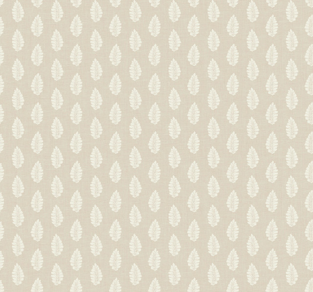 Leaf Pendant Linen Wallpaper by Inspired by Color Designer Beige & Neutrals Covers about 60.8 square feet 27-in by 27-ft long roll Prepasted 25.25 - Swanky Fabrics -